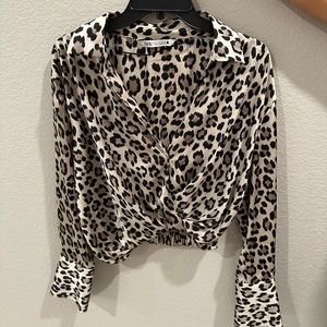 Zara animal print shirt